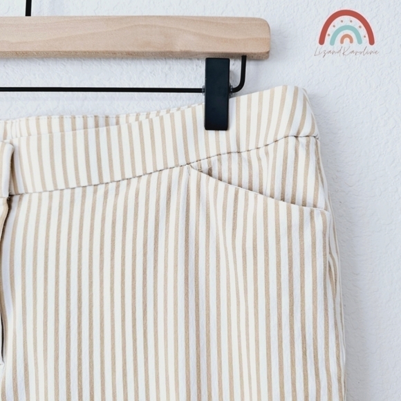 Chico's Secret Stretch Striped Straight Leg Slimming Pants - Picture 10 of 12